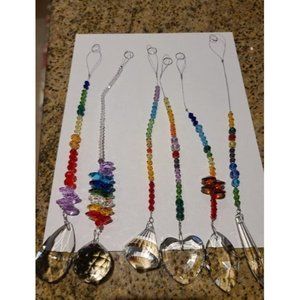 Colorful Crystals Glass Pendants Chandelier Suncatchers Prism